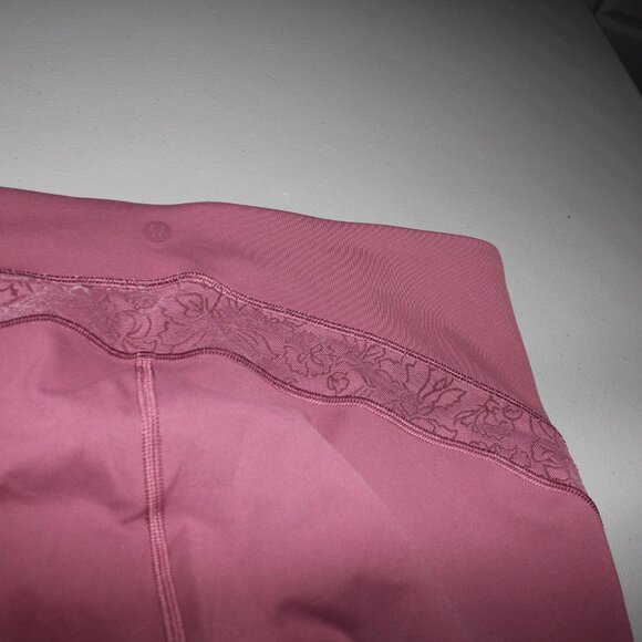 Plum Lululemon Wunder Under Crop Size 12 23" New - Picture 5 of 5